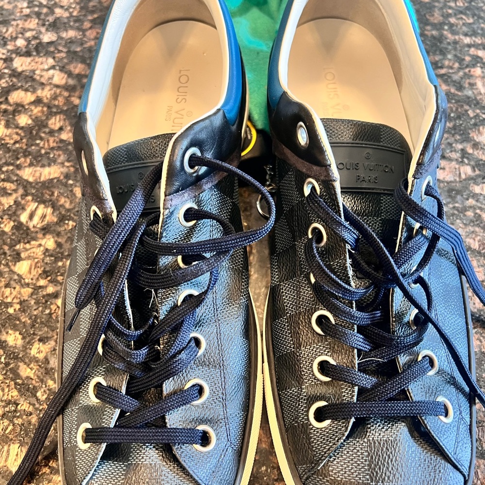 Louis Vuitton Men's Navy Sneakers